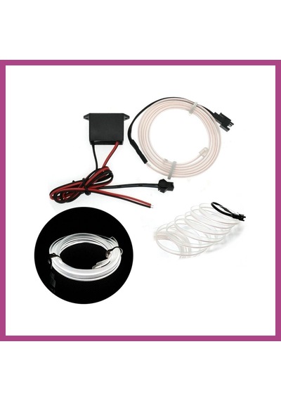 Gees Global Fitilli İp Neon Led Torpido Şeridi 2 Metre Beyaz Gbzs
