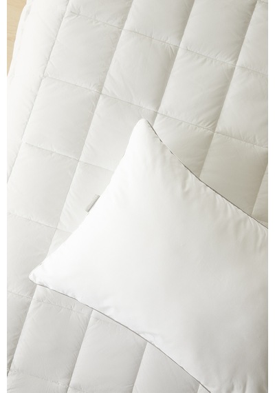 Ocean Home Textile Pamuklu Saten Biyeli Mikrojel Yastık 50 X 70 Cm Beyaz