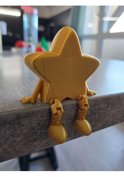 Ev İçin Oturan Yıldız Dekor Biblo Modern Tasarım 12cm
