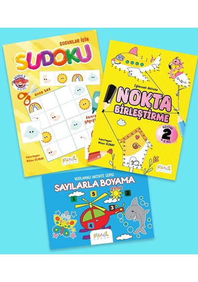 Eğlenceli Aktivite Seti - 2 3 Kitap