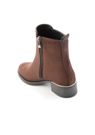 Bambi Kahve Süet Kadın Bot & Bootie K02823350072 Kahverengi
