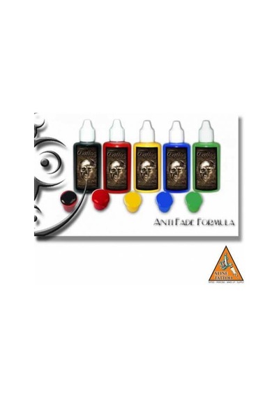 Tattoo Dövme Boyası 5 Ana Renk Set + Hediye