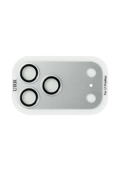 Urr Apple Uyumlu iPhone 17 Pro Fans Series Full Alloy Kamera Lens Koruyucu Gümüş
