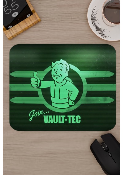 Fallout Kaymaz Dikişli Kauçuk Oyuncu Mousepad V5 - 22x18 Gaming Mouse Pad Fare Altlığı