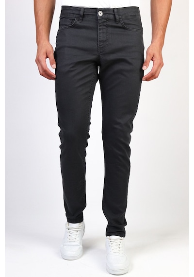 Erkek Antrasit Slim Fit Dar Kesim Esnek Likralı Denim Jeans Kot Pantolon (524238302) Antrasit