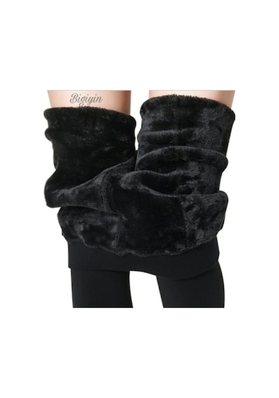 Larosa Lingerie Larosa Kadın Termal Peluş Tayt Siyahsiyahs-M Siyah