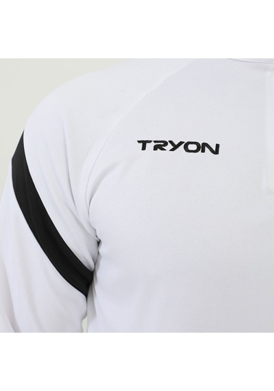 Tryon Beyaz - Siyah Erkek Futbol Kamp Sweat Kamp Eşofman Evo Pro 001