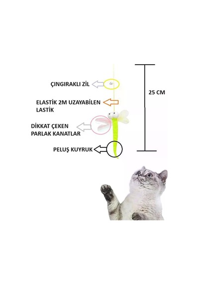 Patibon Neon Rüyası: İnteraktif Kedi Av Oyuncağı