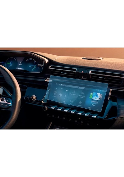 Peugeot 508 10 İnç Ekran Koruyucu Multimedya Şeffaf Nano