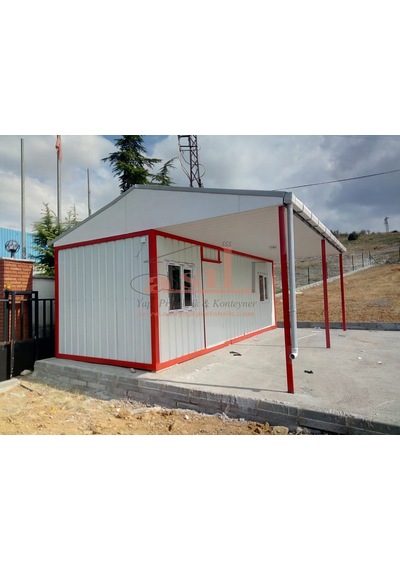 21M² 1+1 Çatı+Verandalı Dış Sac İç Pvc Kaplamalı Konut Konteyner