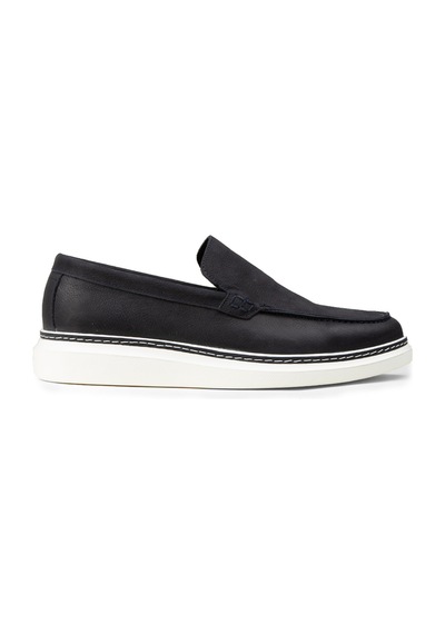 Deery Erkek Hakiki Nubuk Lacivert Loafer Ayakkabı - Ek111mlcvc01 Lacivert