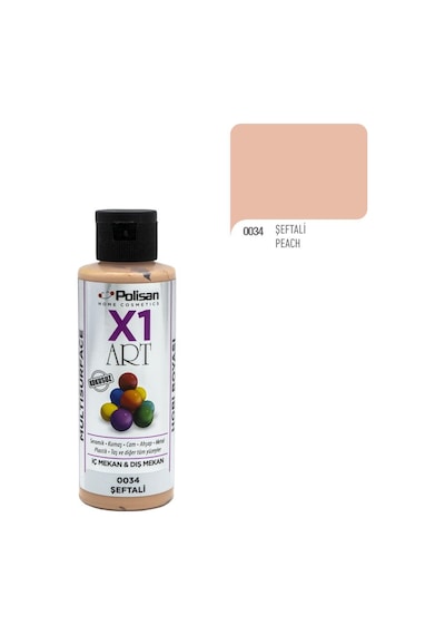Polisan X1Art Multisurface Hobi Boyası 120Ml - 0034 Şeftali