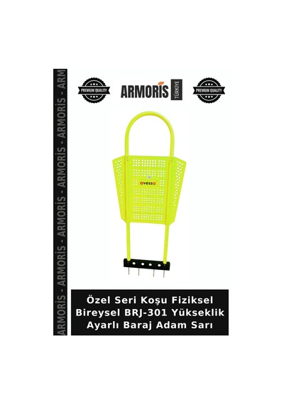 Özel Seri Koşu Fiziksel Bireysel Brj-301 Yükseklik Ayarlı Baraj Adam Sarı