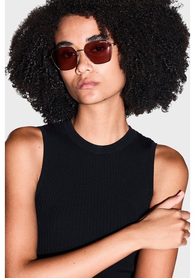Armani Exchange Asimetrik Güneş Gözlük Kadın Gözlük 0ax2062s 611096 54 Altın