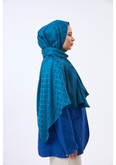 Mirsoy Scarf Lina Modern Desen Şal Zümrüt