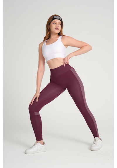 Gymhams Wind Serisi Mürdüm Kalçası Büzgülü Push Up Tayt