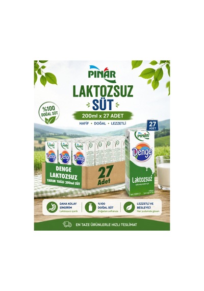 Laktozsuz Süt 200 Ml X 27 Adet