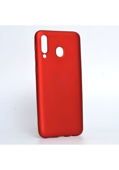 Samsung Galaxy Uyumlu M30 Kılıf Esnek Yapılı İnce Slim Silikon Kapak Ryc/premier Kirmizi