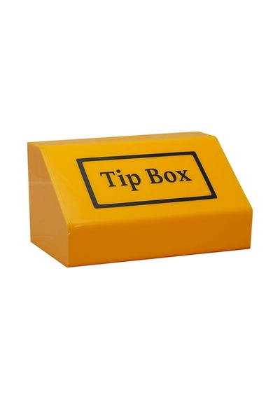 Asma Kilitli Pleksi Tip Box Bahşiş Kutusu Sarı 20x13xh12 Cm