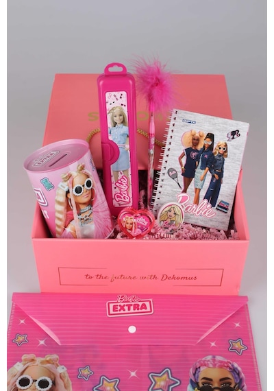 Dekomus Ile Barbie Özel Kutulu Lisanslı Full Okul Seti