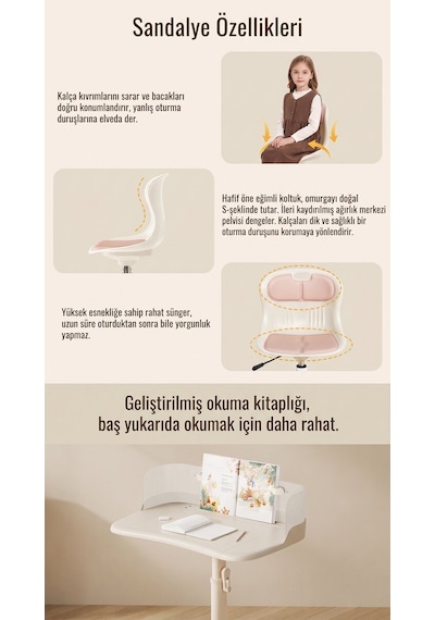 Sfyzone Pro Plus Mobil Çalışma Masası Pembe Gri