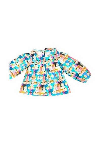 Çikoby Kız Bebek Çocuk Pamuklu Desenli Gömlek Pantolonlu Takım-10823-tarçın Tarçın