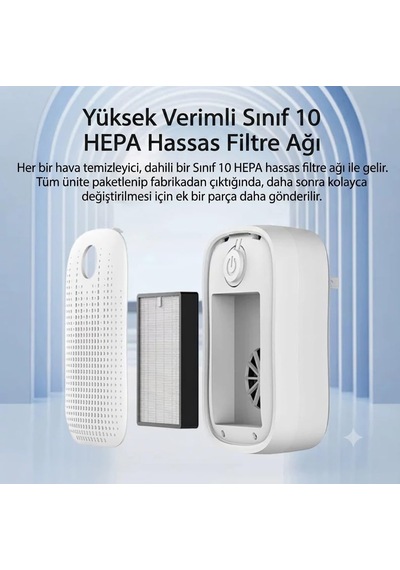 Arpag Import Oda Hava Temizleme Cihazı Hepa Filtreli Kedi Köpek Tuvalet Kokusu Temizleyici Altın - Çok Renkli