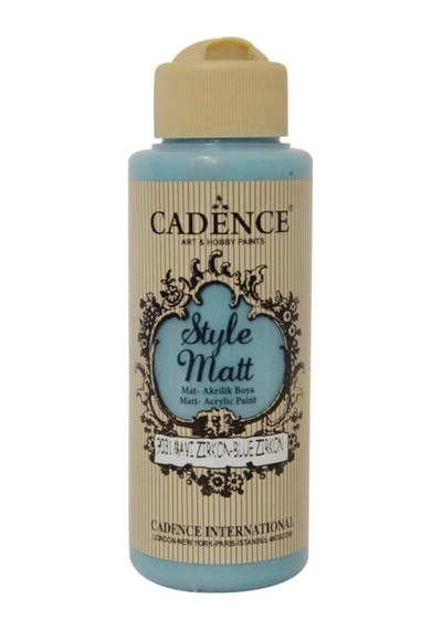 Style Matt Akrilik Boya 120ml 9031 Mavi Zikron 9031 Mavi Zikron