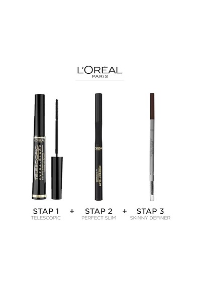 L'oreal Paris Telescopic Carbon Black Maskara - Extra Siyah 00