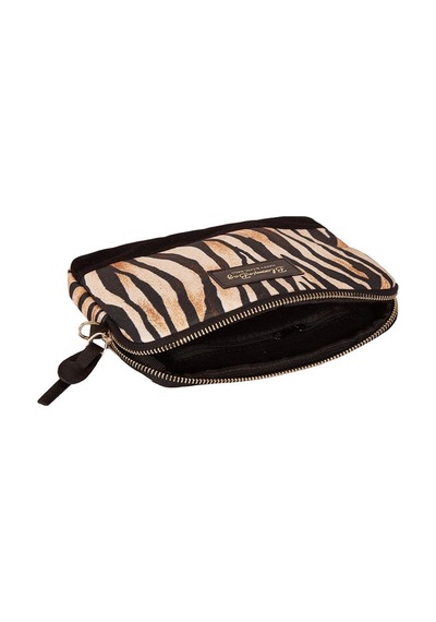 Bloominbag Stripy Tricky Çapraz Askılı Çanta Kahverengi - Siyah