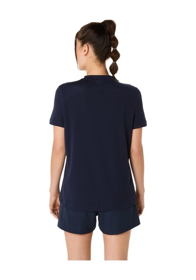 Asics Court Ss Top Kadın Blue Kısa Kollu Tshirt 2042a371-400 Mavi