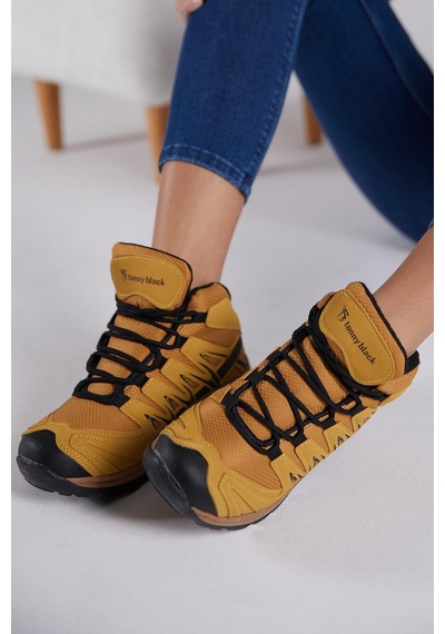 Tonny Black Rahat Kalıp Bağcıklı Unisex Camel Trekking Bot Tb601-0 Camel