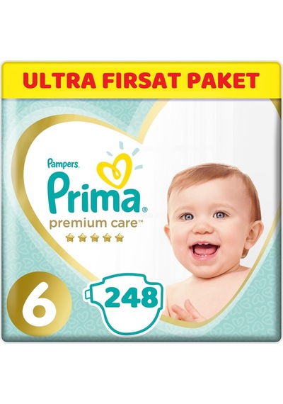 Prima Premium Care Bebek Bezi Beden:6 (13+) Extra Large 248 Adet