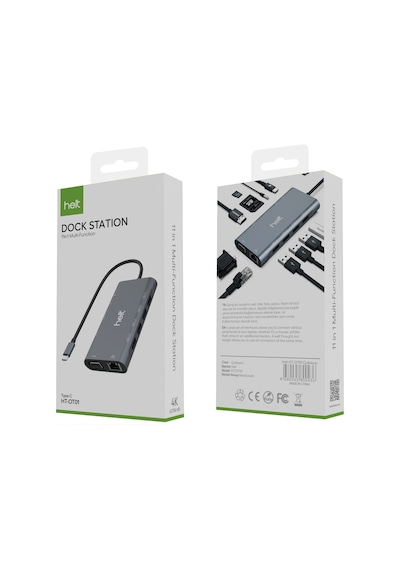 Helt Ht-ot01 Usb + Hdmı + Vga + Type-c + Jack + Ethernet + Sd