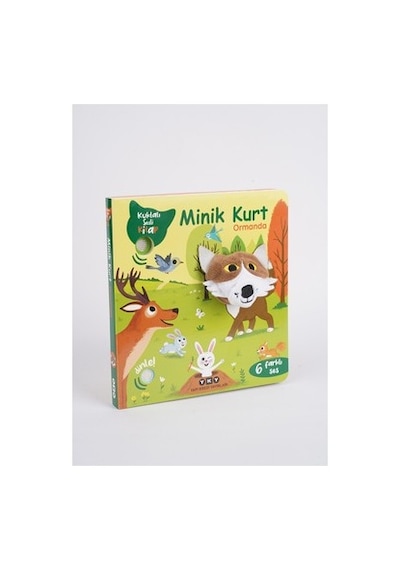 Minik Kurt Ormanda - Kuklalı Sesli Eğitici Kitap