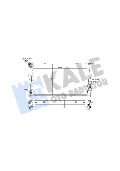 Kale 354600 Motor Radyatoru 17112468099 17117558480 17117788903