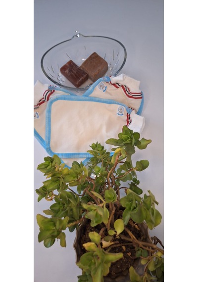 Eker Kese Tekstil Ürünleri Eker-mavi Biyeli Hızlıgiy Kese-banyo Ve Duş Kesesi-lastikli Kese-doğal Özel Dokuma-standart Kese