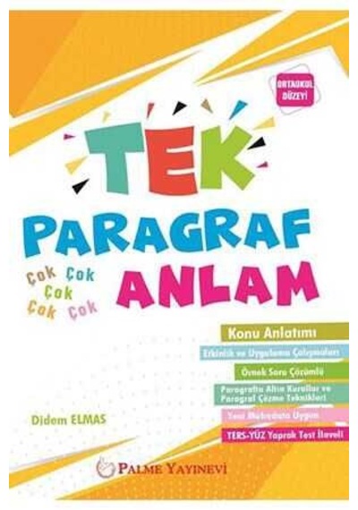 Palme 8.Sınıf Tek Paragraf Çok Anlam Konu Anlatımlı Tersyüz