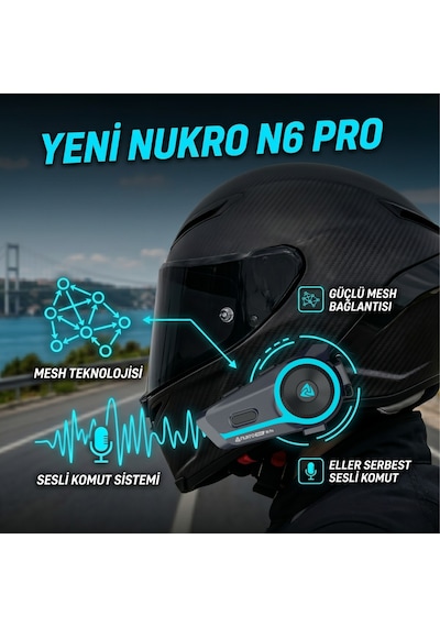 Nukrotech N6 Pro Mesh Ve Sesli Komut İnterkom