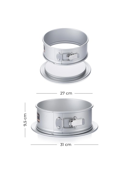 Acar Mate Yuvarlak Kelepçeli Kek Kalıbı -  31 Cm