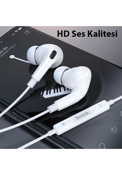 Hoco M111 Pro Primero Lightning Mikrofonlu Kablolu Kulak İçi Kulaklık