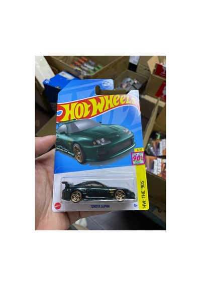 Yeşil Toyota Supra Uzun Kart 1:64 Diecast Model Araba Yeşil