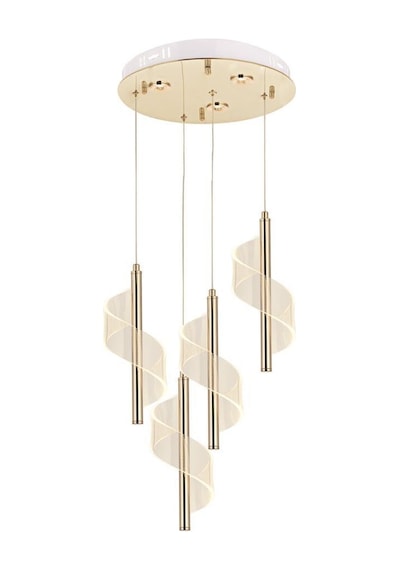 Eray Aydınlatma P7077-3+1 4lü Sarkıt Led Avize Gold