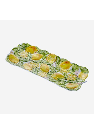 Sarı Melamin Servis Tabağı 48 Cm