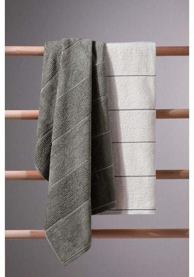 Carmine Bath Olive - Ekstra Yumusak, Modern %100 Pamuk 70X140Cm.