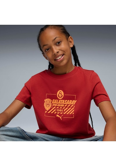 Puma Galatasaray Ftblculture Genç Tişört 782920 01 KIrmızı