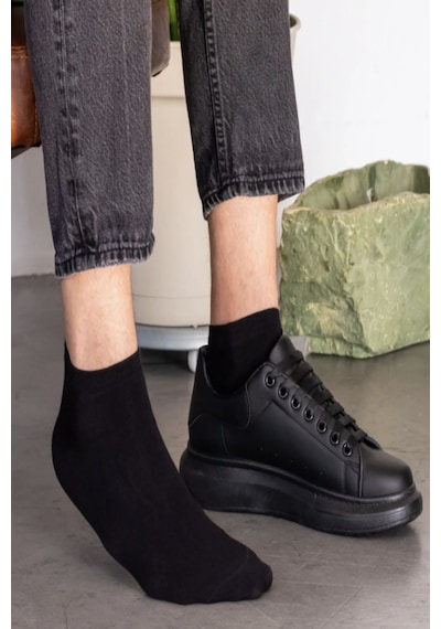 Ozzy Socks 12 Çift Bambu Siyah Erkek Dikişsiz Patik Çorap 4 Mevsim Dayanıklı Topuk Ve Burun Siyah Ozzy Socks 12 Çift Bambu Siyah Erkek Dikişsiz Patik Çorap 4 Mevsim Dayanıklı Topuk Ve Burun Siyah