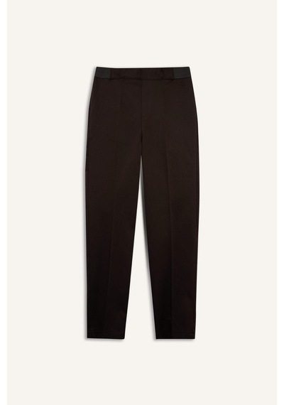 Defacto Sigaret Normal Bel Düz Paça Saten Pantolon J8743az26spbn220 Kahve-bn220