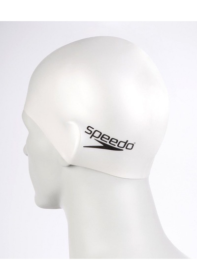 Speedo Plain Flat Silikon Yüzücü Bonesi Beyaz Çok Renkli