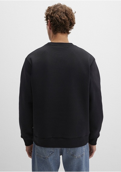 Mavi - Mavi Jeans Detaylı Siyah Sweatshirt 0s10586-900 Siyah